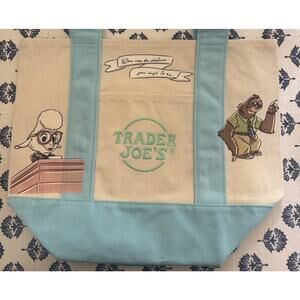 Disney Zootopia Dawn and Flash Custom Made Trader Joes Mini Tote One of a Kind